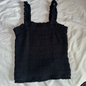 Abercrombie & Fitch Ruffled Tank Top